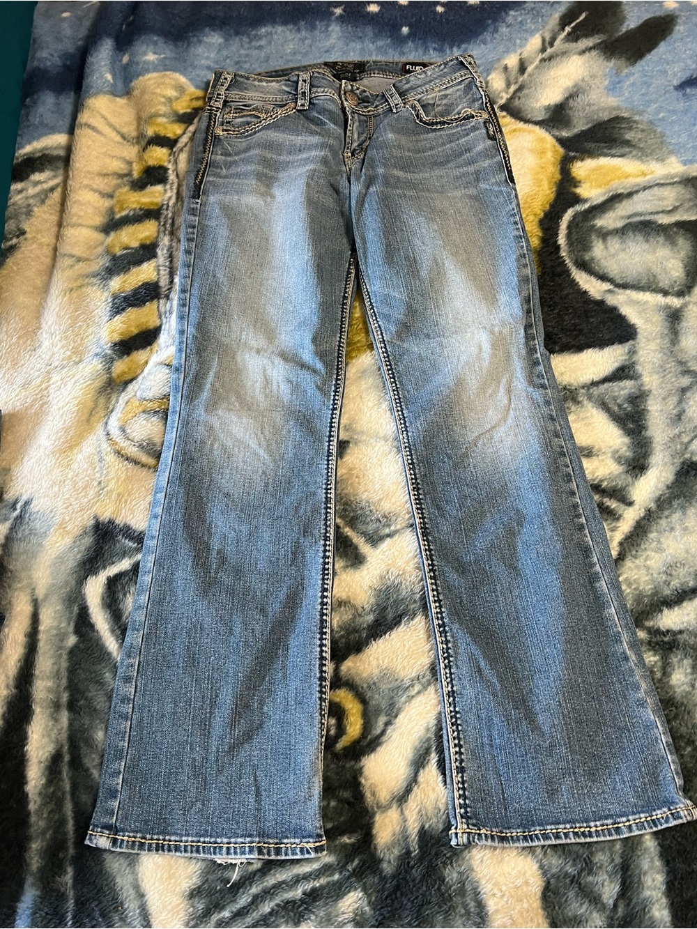 Silver Jeans Women's Light Blue Wide Leg Jeans